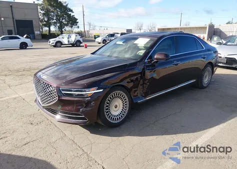 2020 Genesis G90 3.3T Premium Rwd z USA, uszkodzony, nr VIN KMTF34PA4LU081199